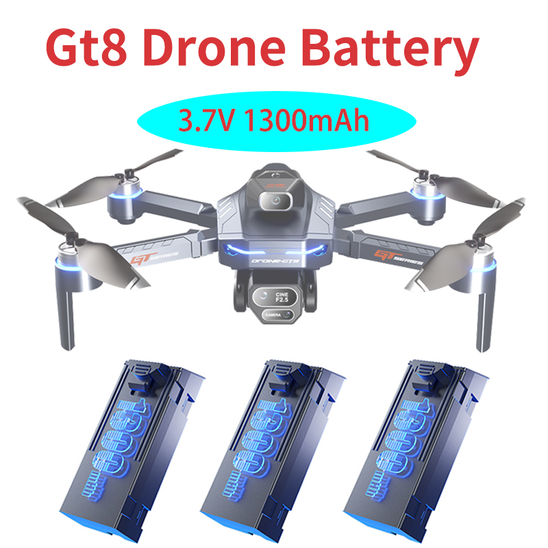 Drone Battery Li-Ion - Orijinal 3.7V 1300mAh GT8 drone pili