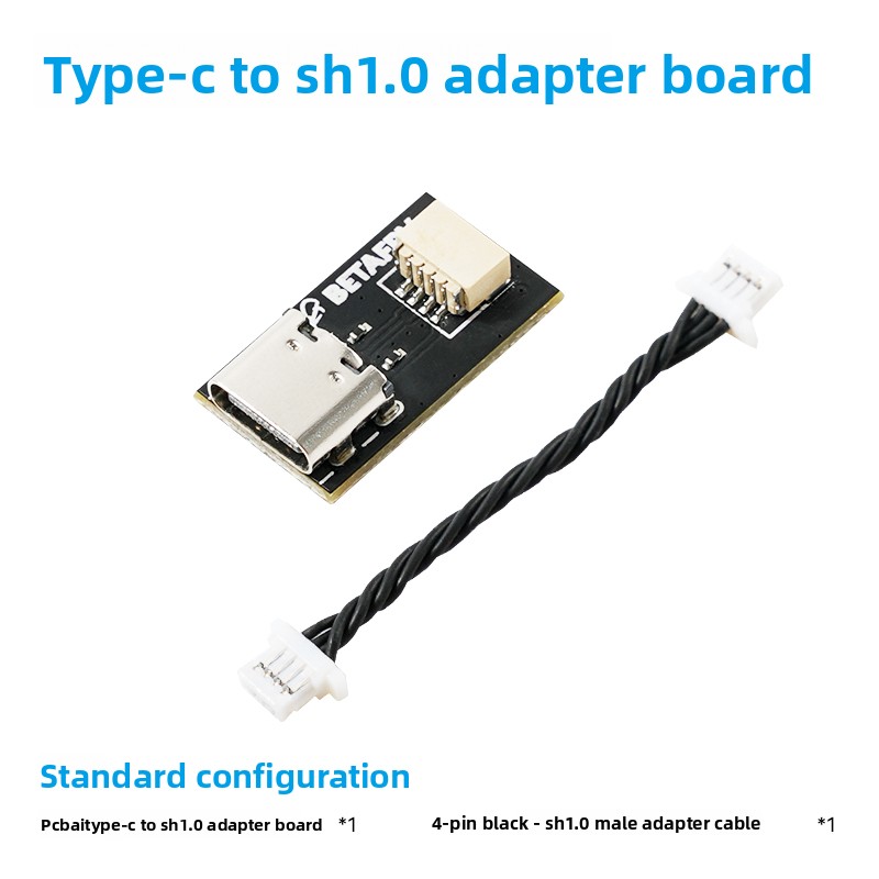 Drone Battery Plate - BETAFPV Type-C - SH1.0 Adaptör Kartı,