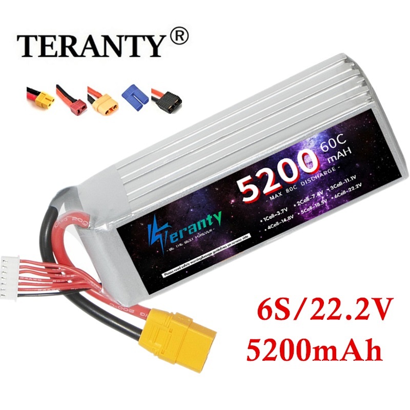 Drone Battery 4S - TERANTY 6S 5200mAh Lipo pil 22.2V