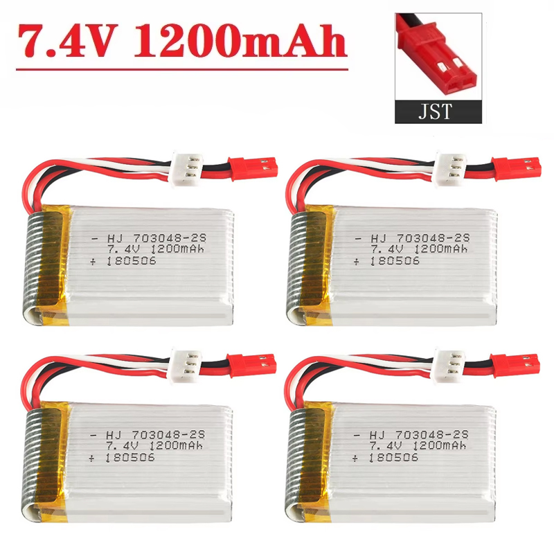 Drone Battery Li-Ion - Lipo Pil 2S 7.4V 1200mAh 703048