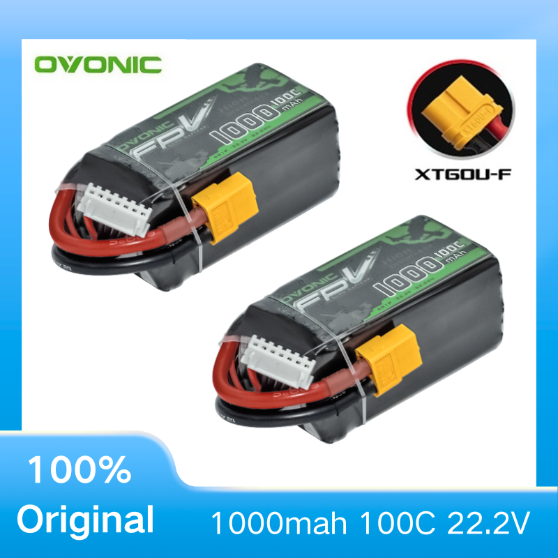 Drone Battery 6S - 2 adet OVONIC 1000mAh 100C 22.2V