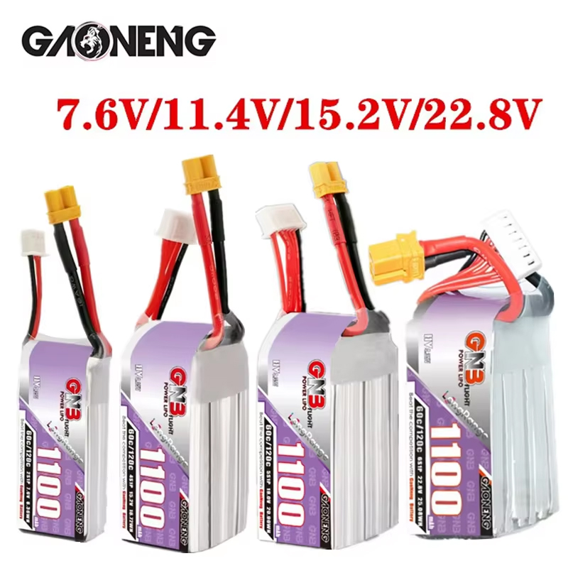 Drone Battery 4S - GNB 1100 mAh 2 S 3