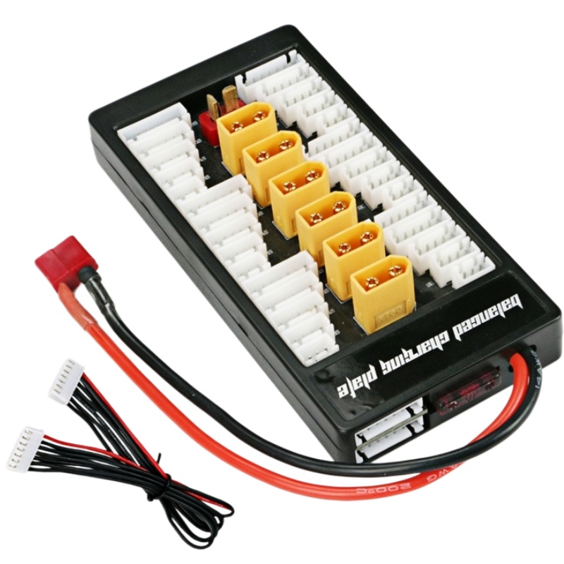 Drone Battery Parallel Board - 6'sı 1 arada XT60 Paralel Şarj