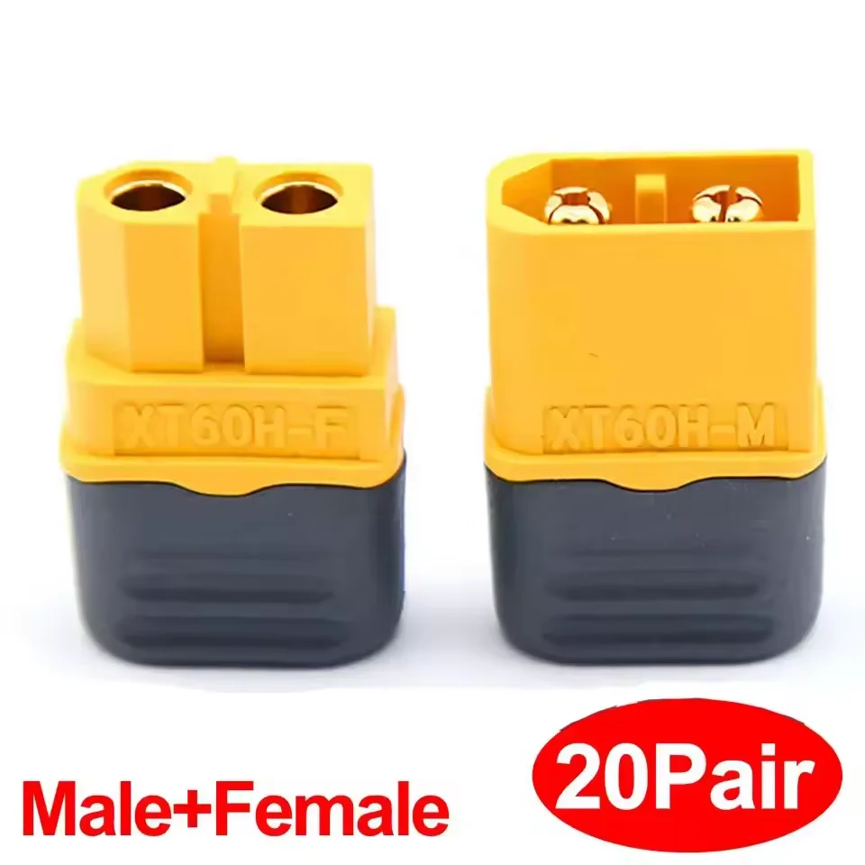 Drone Battery Connector - 5 Çift XT60H Konnektör Fişi, Kılıflı