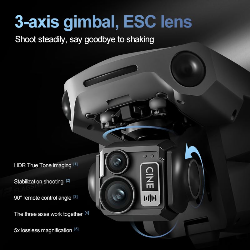 8K 3 Eksenli Gimbal Fırçasız 7 - Drone Battery Case incelemesi ve fiyatı