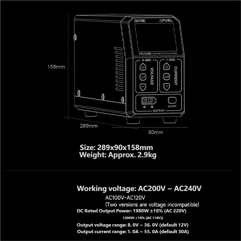 SKYRC PSU2000 1980W Ayarlanabi - Drone Battery Charger incelemesi ve fiyatı