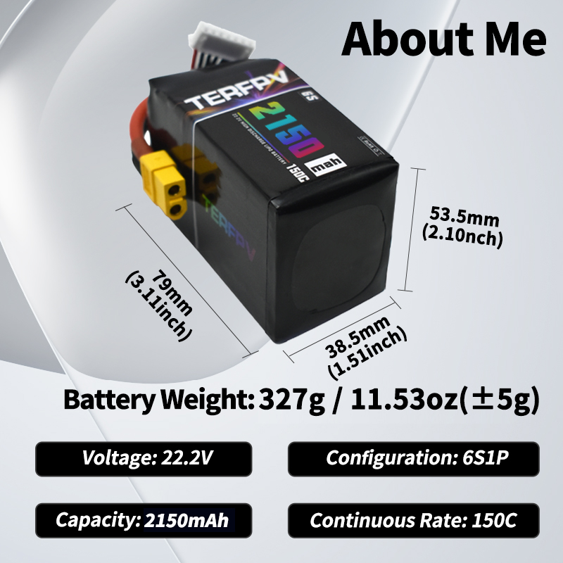 TERFPV Lipo Pil 6S 22.2V 1300/ - Drone Battery 6S incelemesi ve fiyatı