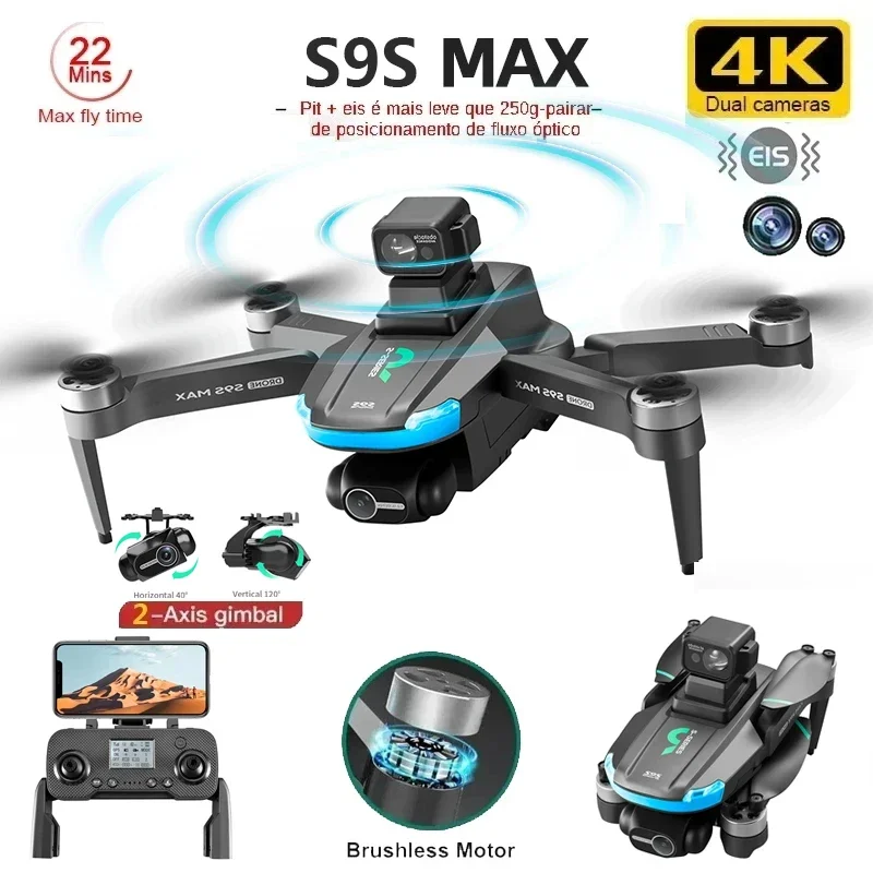 YENI S9S MAX MINI Drone 4K 2 E - Drone Battery Box incelemesi ve fiyatı