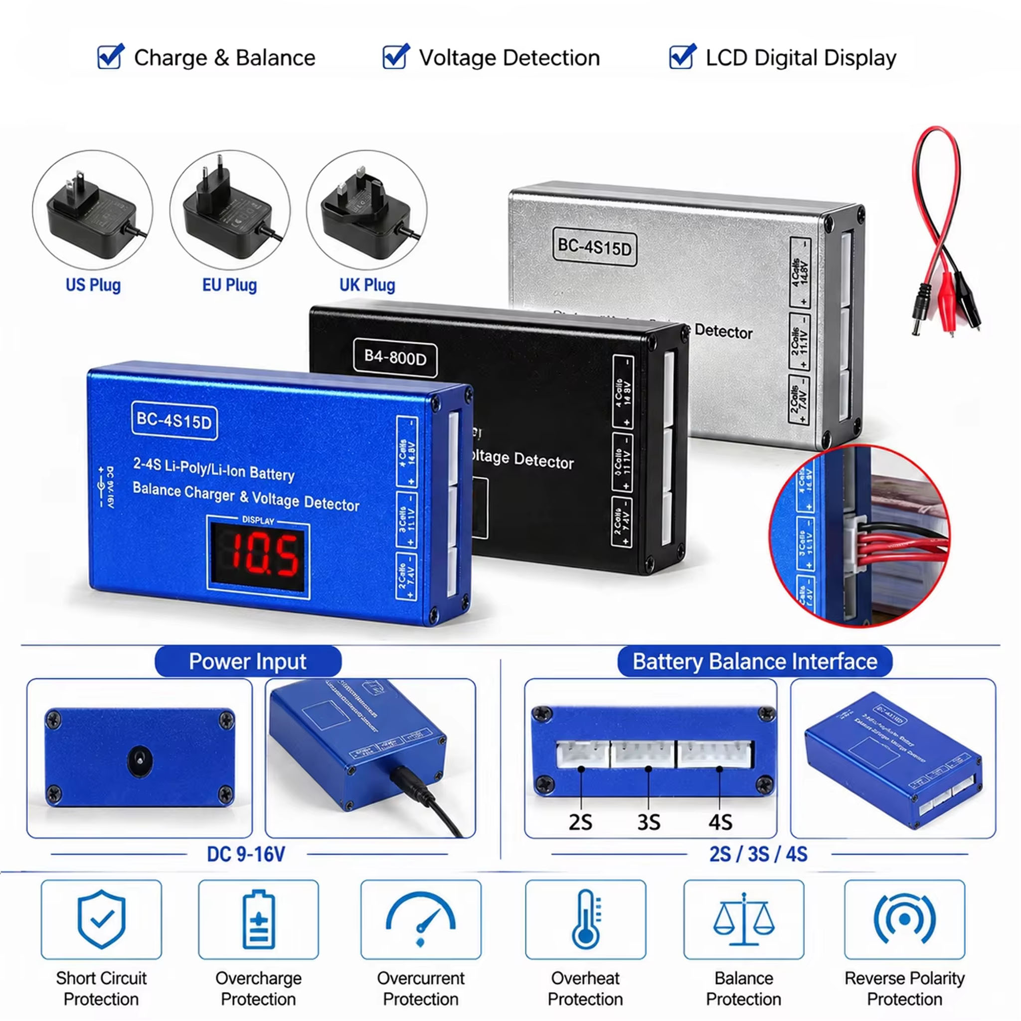BC-4S15D 2-4S Lityum Dengeleyi - Drone Battery Voltage Checker incelemesi ve fiyatı