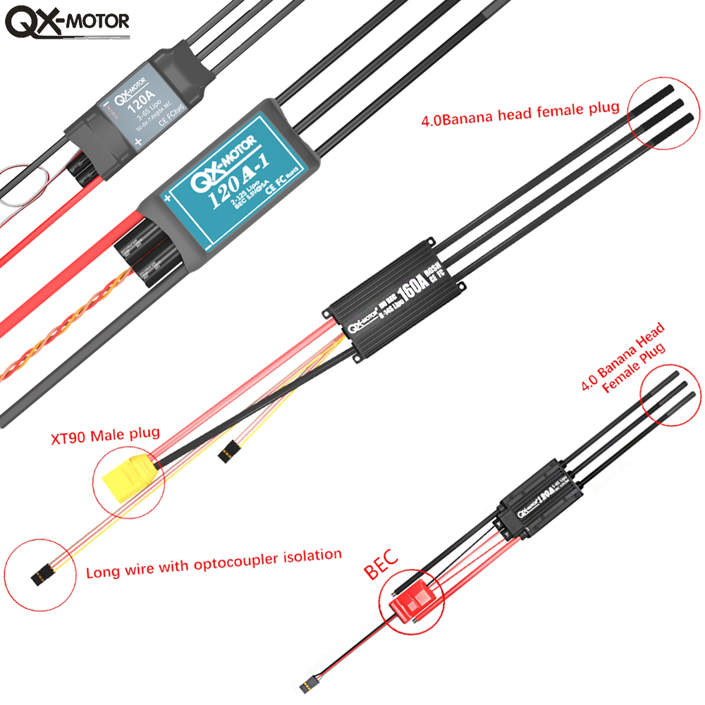 QX-MOTOR Fırçasız ESC serisi E - Drone Battery Plate incelemesi ve fiyatı