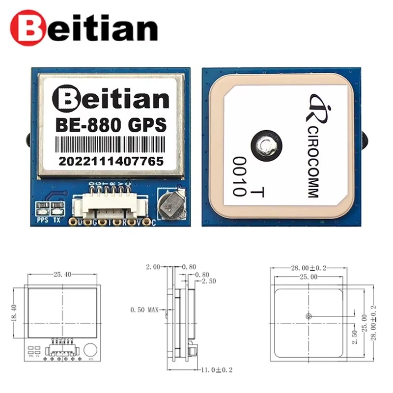Beitian GPS Modülü BE-180 BE-2 - Drone Battery Plate incelemesi ve fiyatı