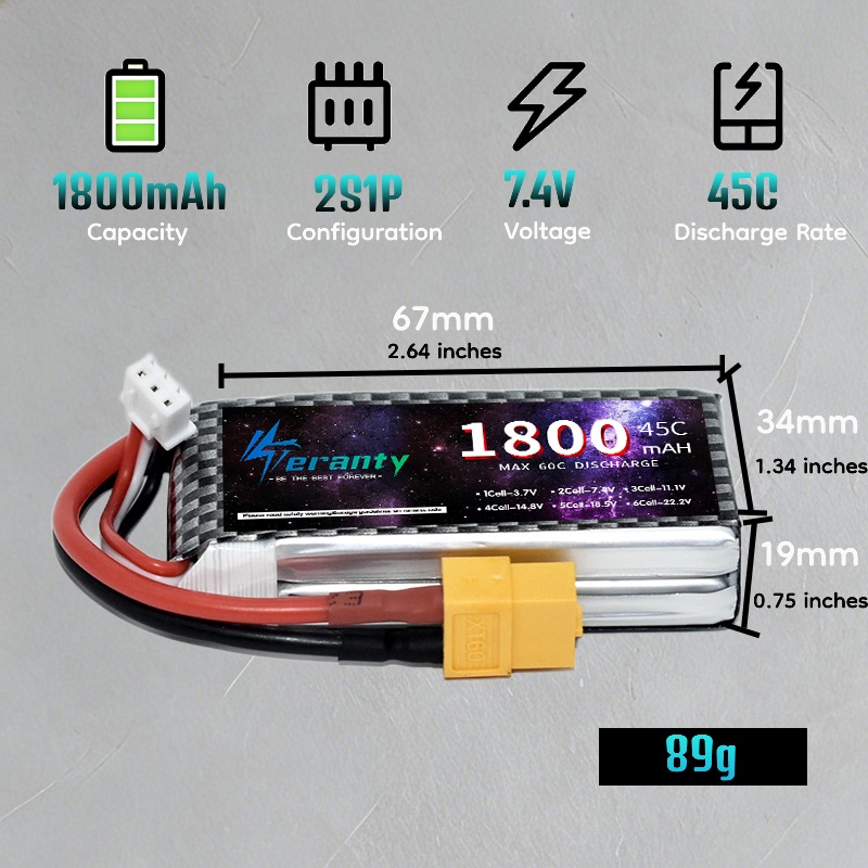 TERANTY 2S 3S 4S 1800mAh Lipo  - Drone Battery 4S incelemesi ve fiyatı