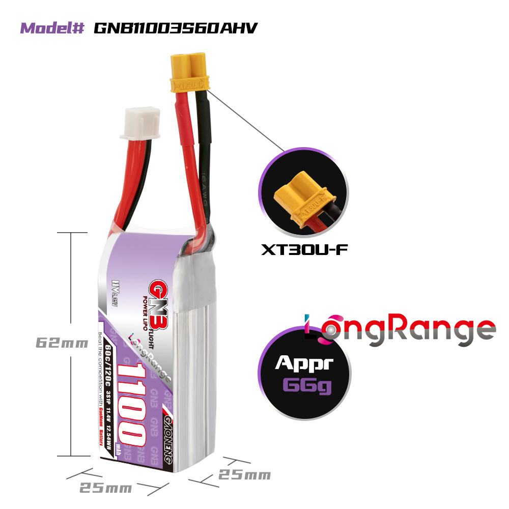 GNB 1100 mAh 2 S 3 S 4 S 6 S 6 - Drone Battery 4S incelemesi ve fiyatı