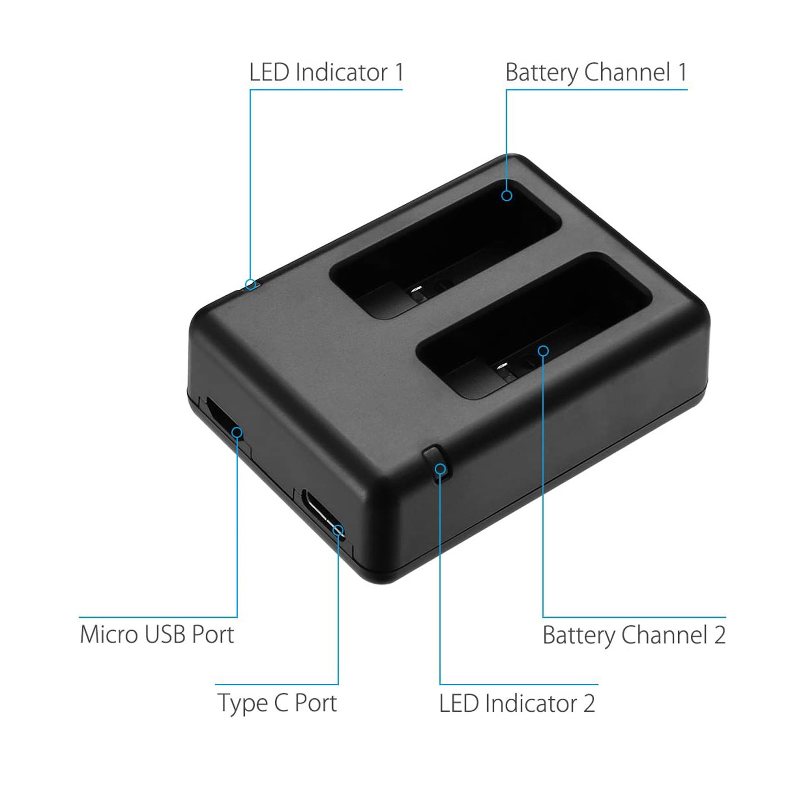 GOPRO Hero 5 Şarj Cihazı AHDBT - Drone Battery Charger incelemesi ve fiyatı