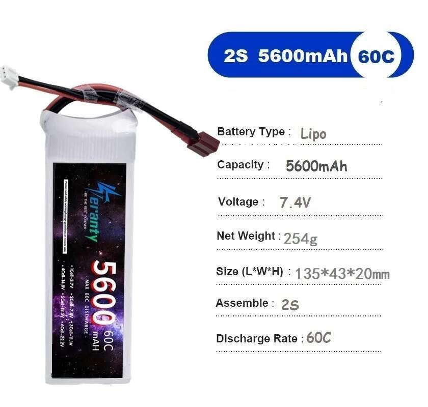 TERANTY 5600MAH 60C 2S 3S 4S 6 - Drone Battery 4S incelemesi ve fiyatı