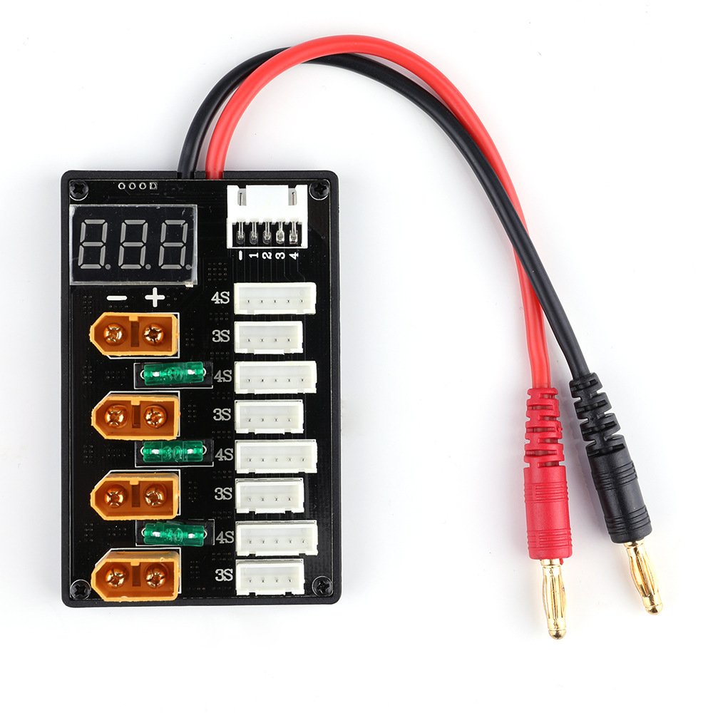 XT60 fiş 3S 4S Lipo pil parale - Drone Battery Parallel Board incelemesi ve fiyatı