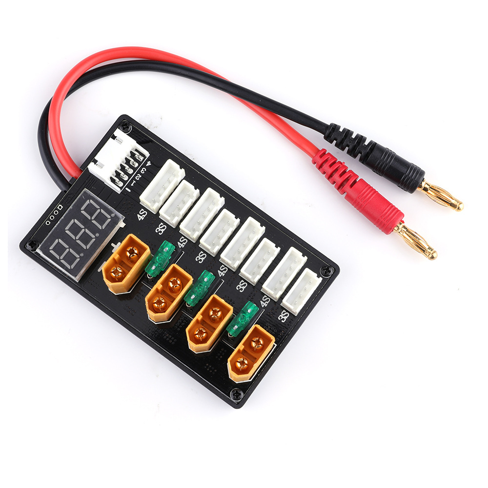 XT60 fiş 3S 4S Lipo pil parale - Drone Battery Parallel Board incelemesi ve fiyatı
