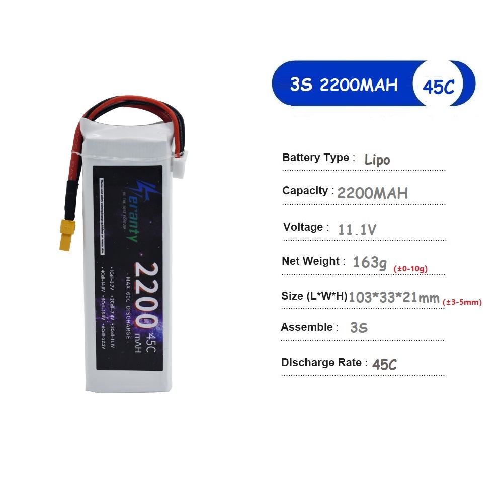 11.1V LiPo Pil 3S 1500mah 1800 - Drone Battery Li-Ion incelemesi ve fiyatı