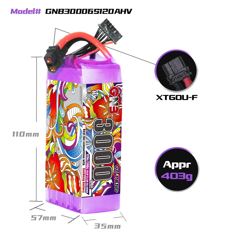 GNB Lipo Pil 6S 22.8V 3000mAh  - Drone Battery 6S incelemesi ve fiyatı
