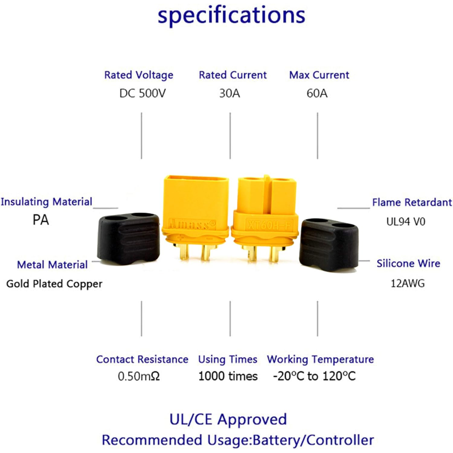 5 Çift XT60H Konnektör Fişi, K - Drone Battery Connector incelemesi ve fiyatı