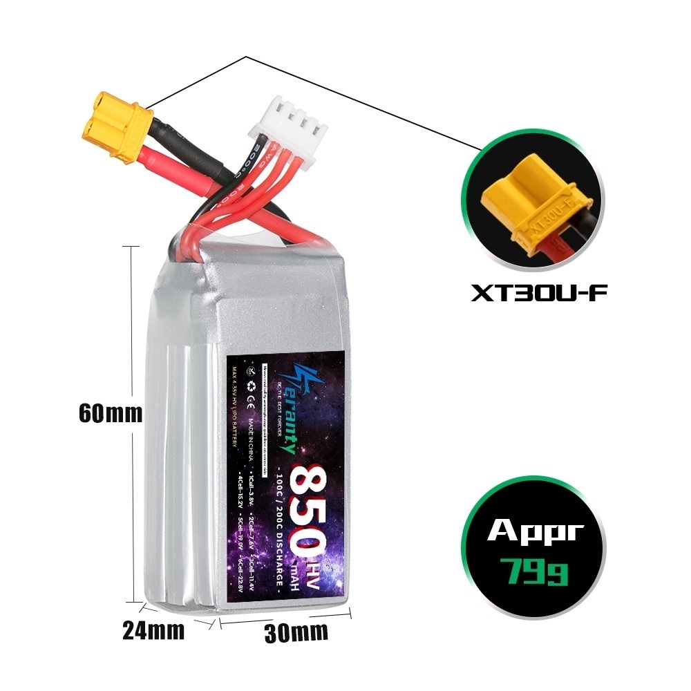 1/2/3 adet TERANTY 3S 11.4V Li - Drone Battery 4S incelemesi ve fiyatı